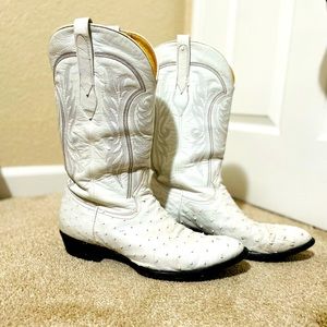 Genuine Ostrich Corral Boots